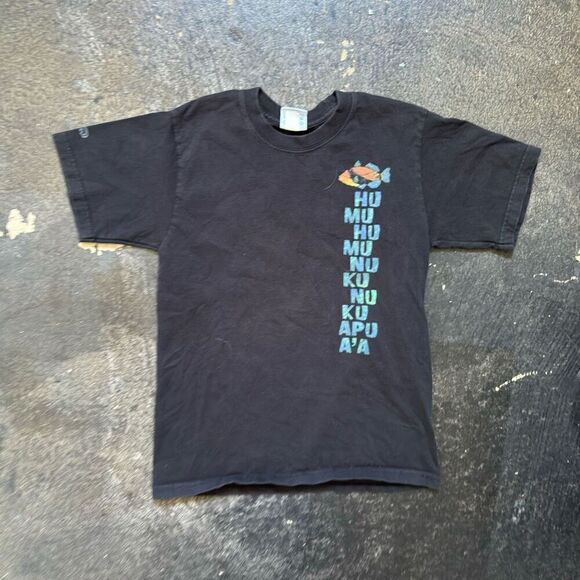 Crazy Shirt Black Short Sleeve Tee Fish Graphic Kids/Boys Size Medium Ocean - Picture 1 of 10